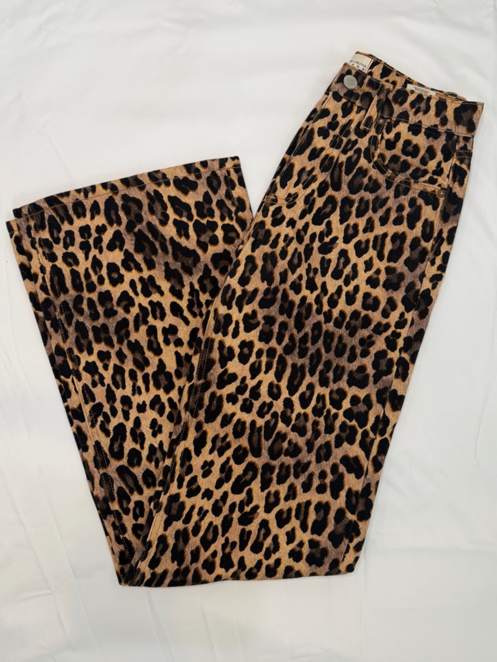 Alice + Olivia Leopard Print Jeans